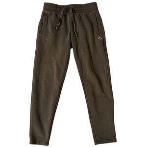 Champion Womens Jogger Sweatpants Army Green Cotton Blend Size Medium